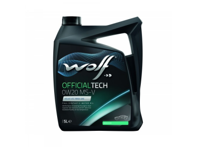 Моторное масло WOLF OFFICIALTECH 0W20 MS-V 5L от WOLF Моторное масло WOLF OFFICIALTECH 0W20 MS-V 5L