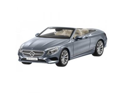 Модель Mercedes-Benz S-Klasse, Cabriolet, Scale 1:43, Selenite Gray Metallic, артикул B66960352 от Mercedes Модель Mercedes-Benz S-Klasse, Cabriolet, Scale 1:43, Selenite Gray Metallic, артикул B66960352