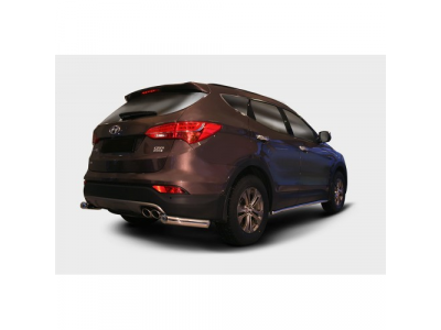 Защита задняя уголки d76,Hyundai Santa Fe 2013- от SOUZ96 Защита задняя уголки d76,Hyundai Santa Fe 2013-